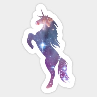 Cosmic Galaxy Star Space Unicorn Tee Sticker